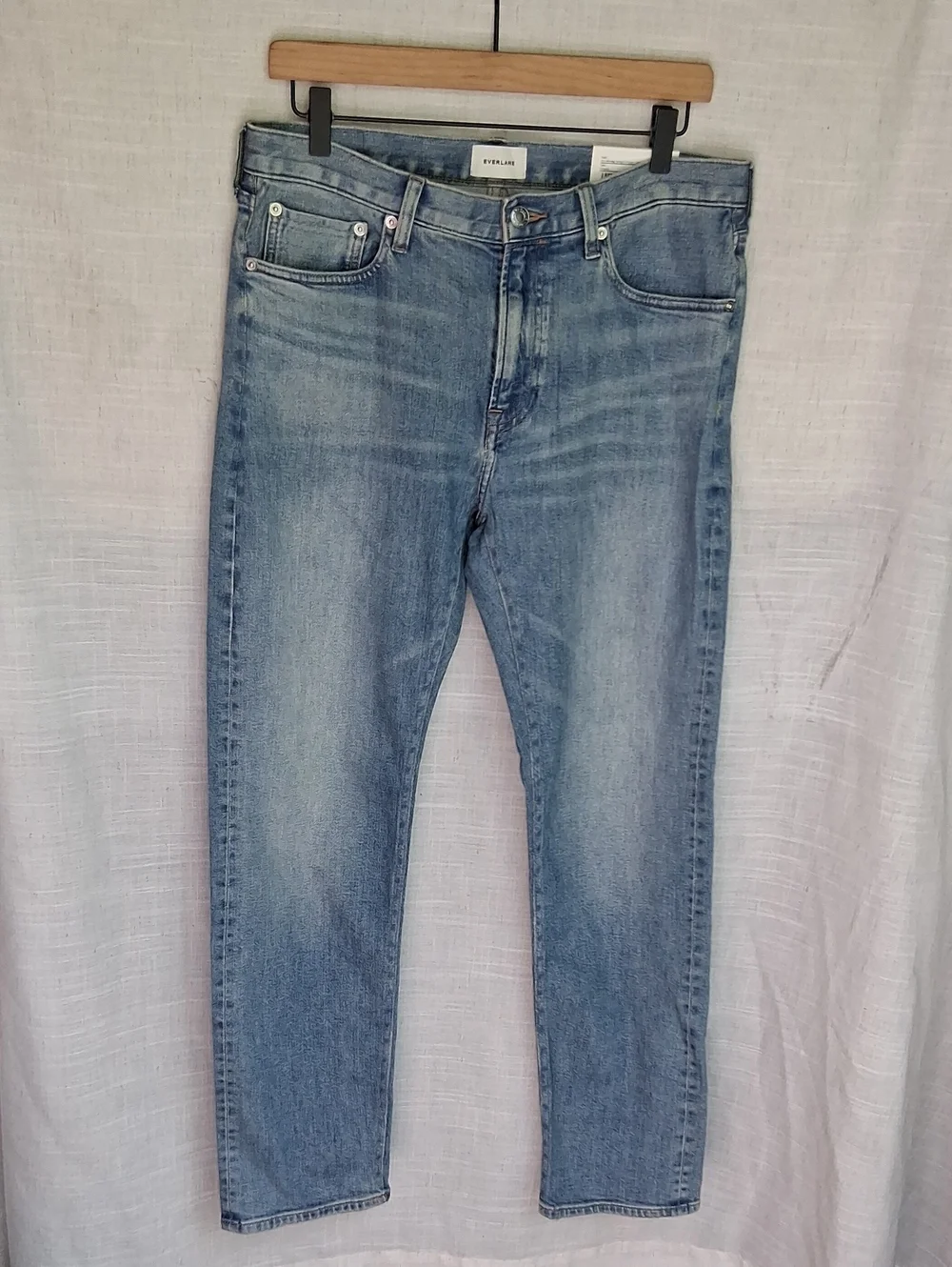 Everlane The Selvedge Straight Fit Jeans Longbay Blue 31×32